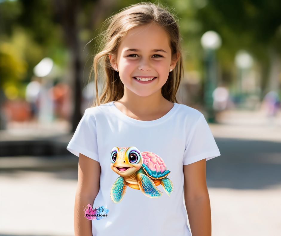 Pink or blue turtle shirt