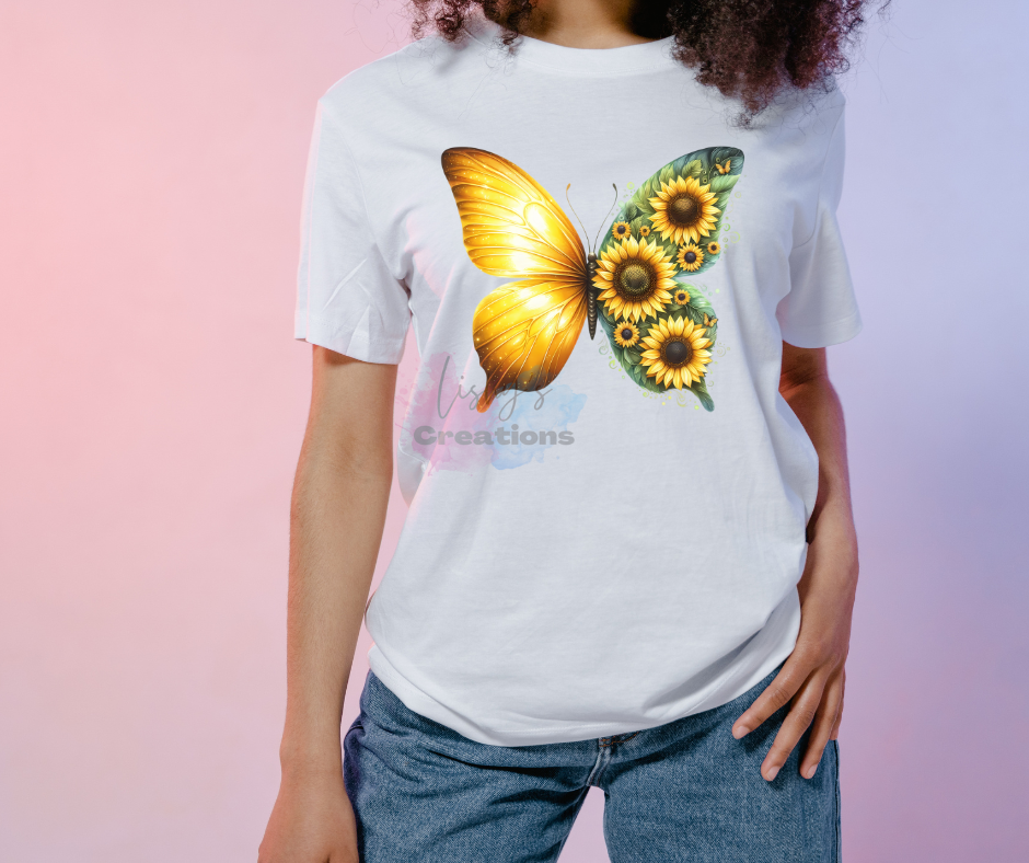 Butterfly Sunflower Shirt