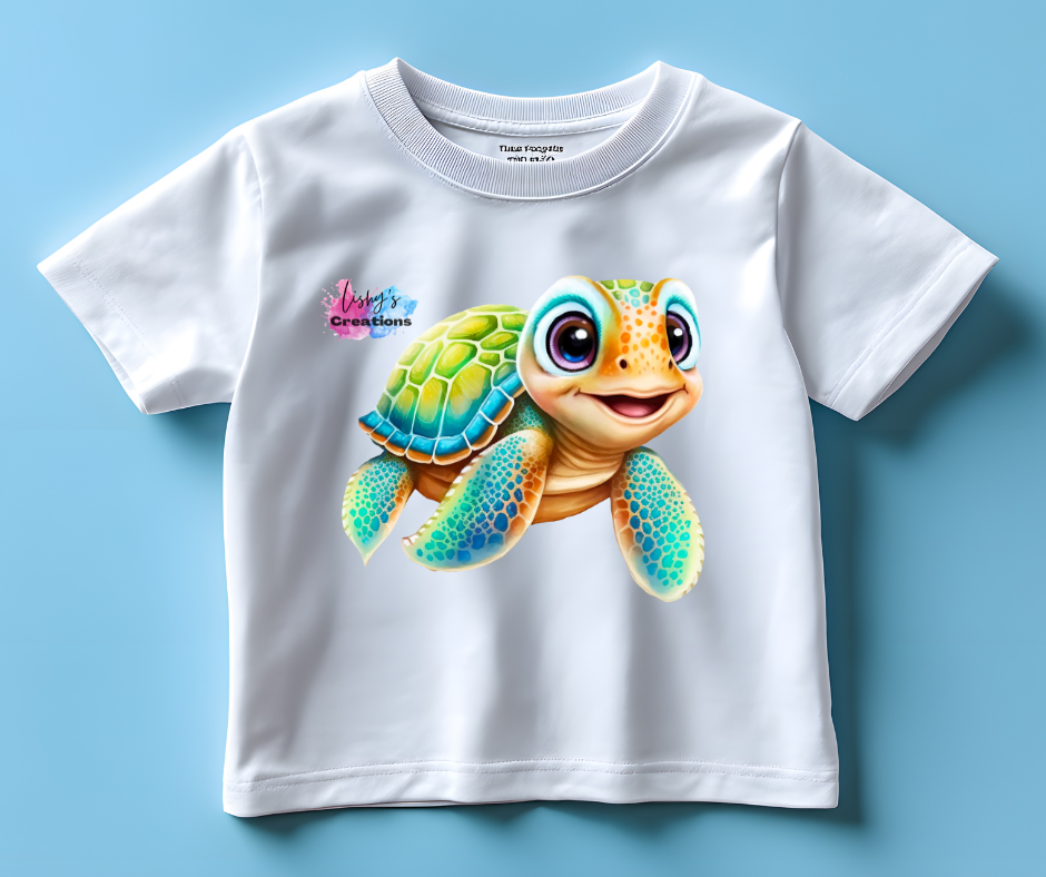 Pink or blue turtle shirt