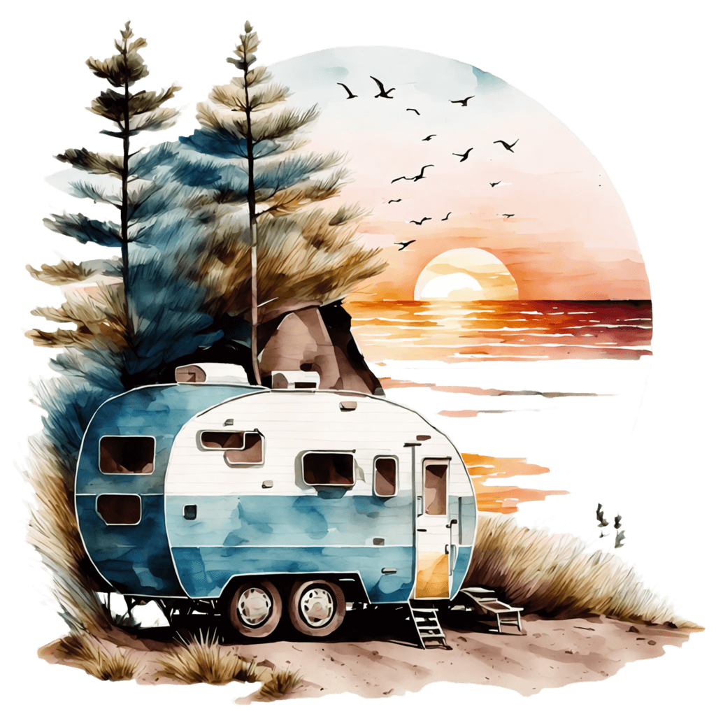 Camping sunsets