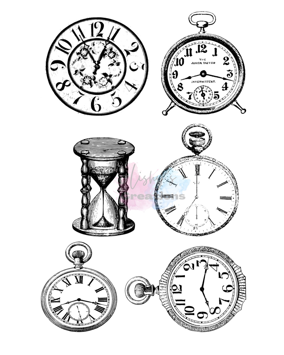 Black and white clocks