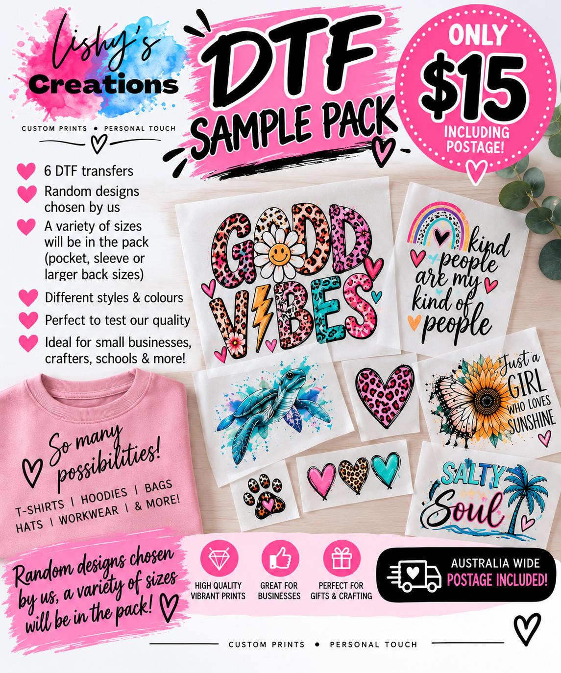 DTF SAMPLE PACK