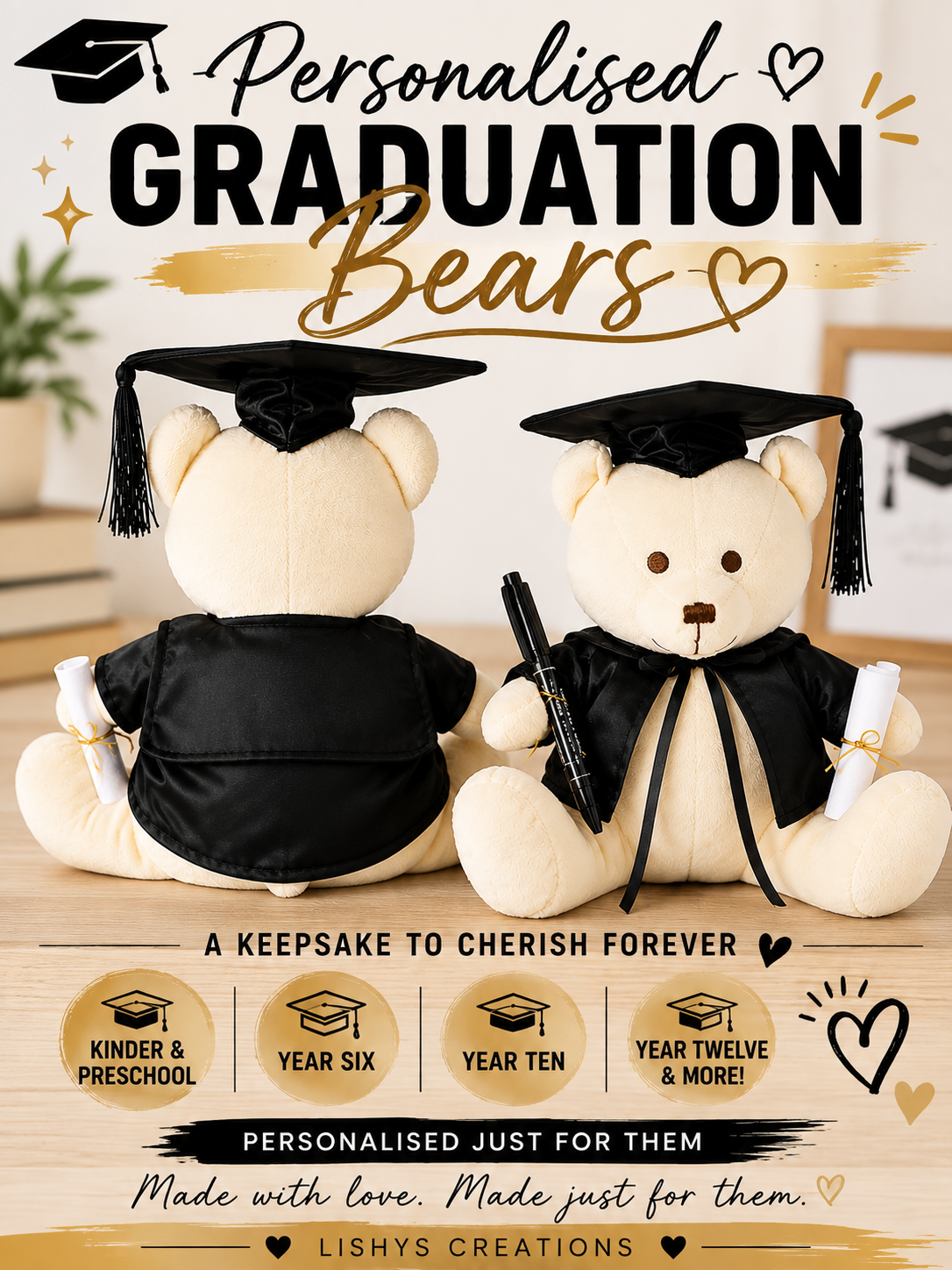 Signature graduation bear