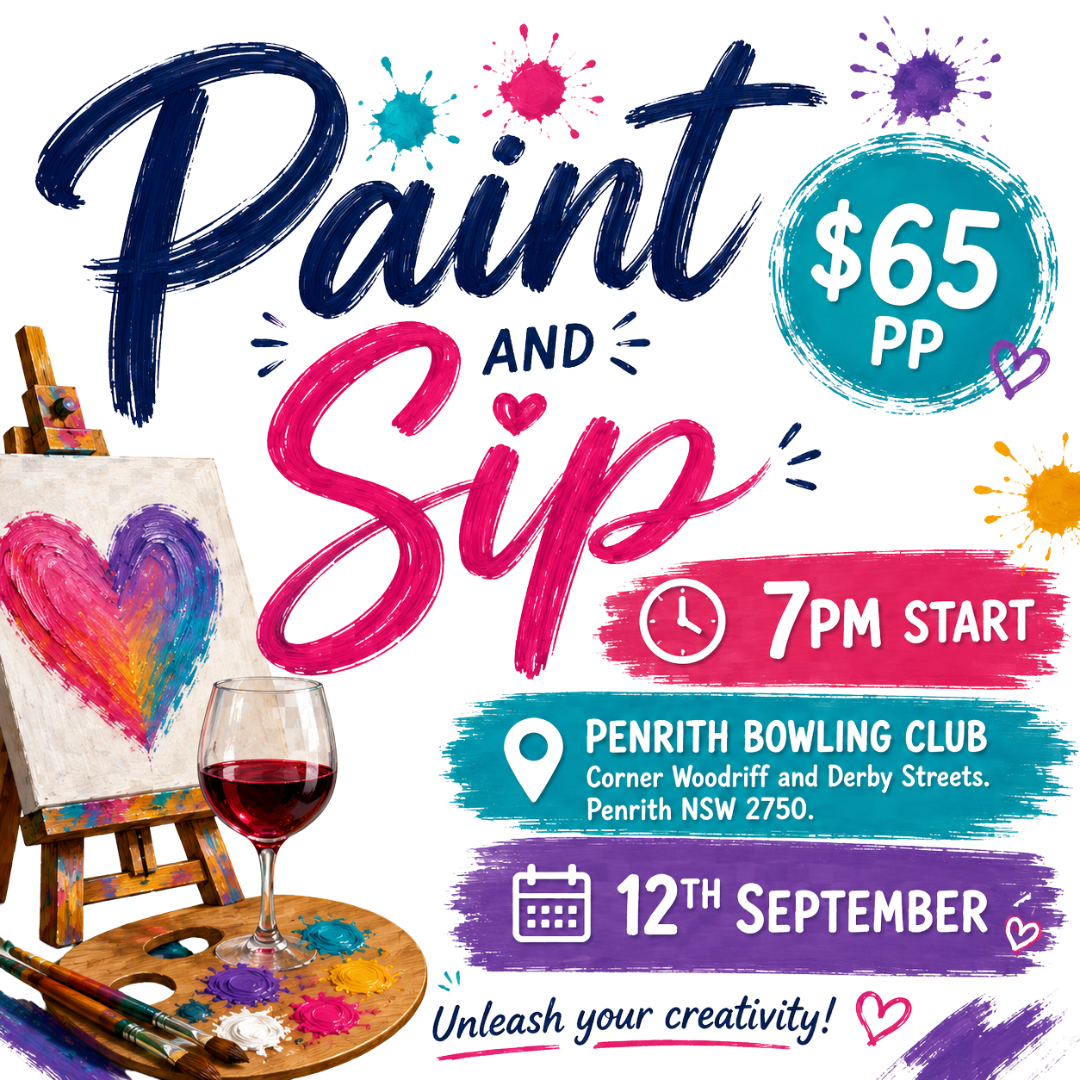 Paint and Sip Penrith Bowling club