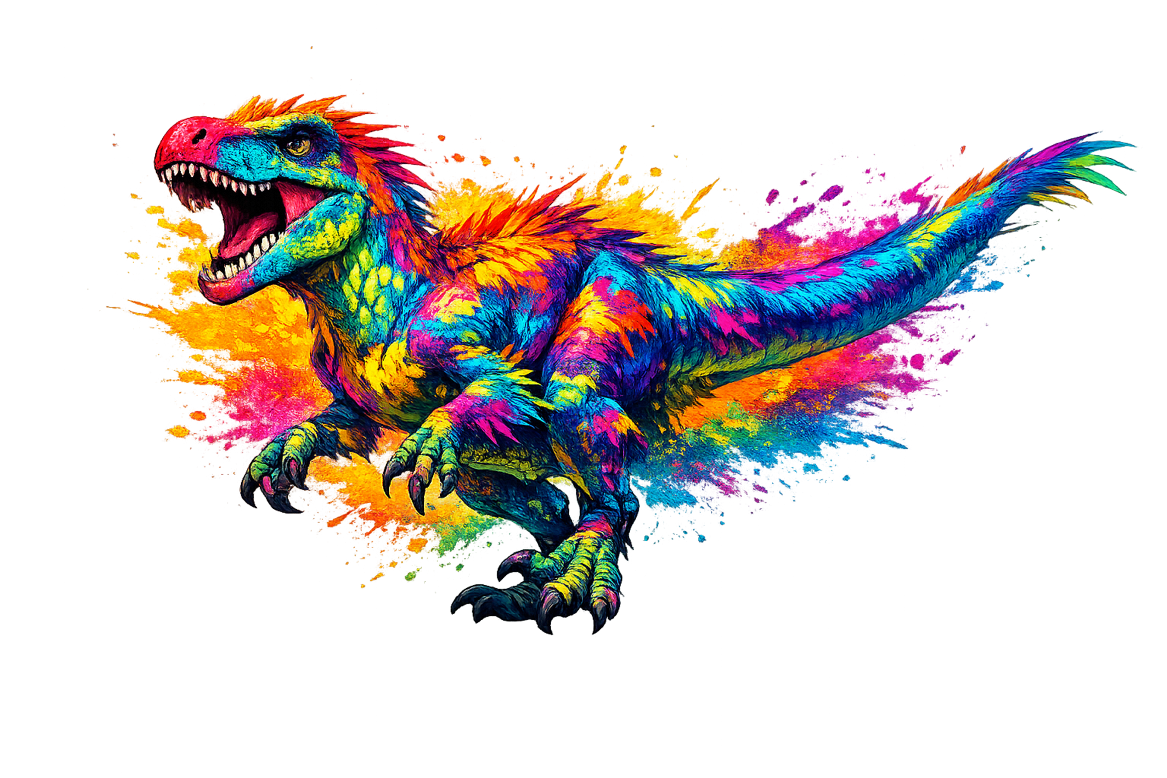 Rainbow dinosaur
