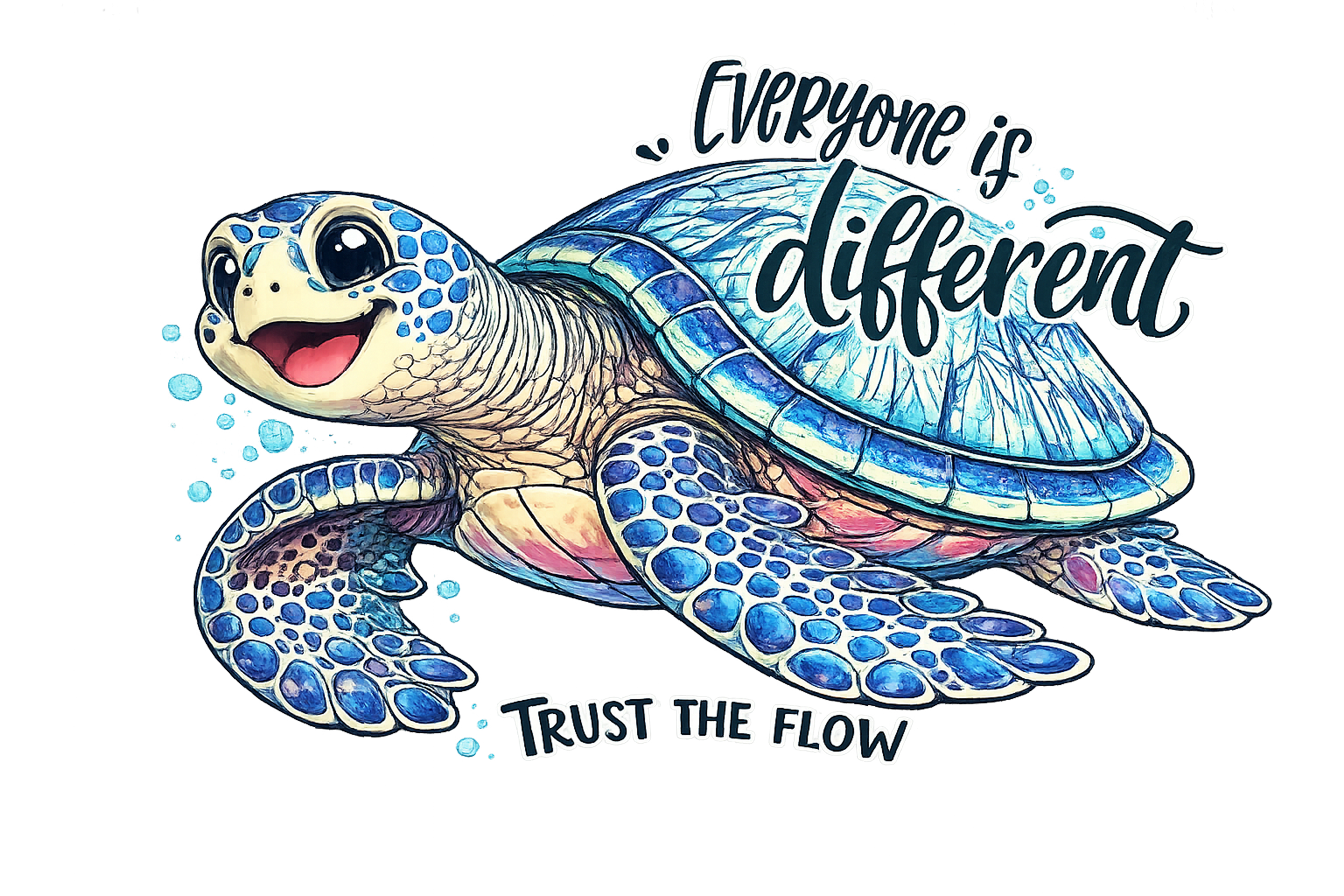 Everyone is different turtle